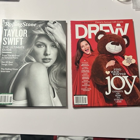 Other - #678 2 magazines Rolling Stone Taylor Swift The ultimate guide and “Drew”
